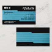 交互になること-ブラシをかけられた薄緑の質 名刺 (正面/裏面)