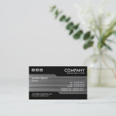 交互になること-ブラシをかけられた金属の質 名刺 (スタンド正面)