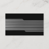 交互になること-ブラシをかけられた金属の質 名刺 (裏面)