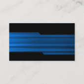 交互になること-ブラシをかけられた青い質 名刺 (裏面)