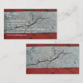 交互になるバーが付いている割れた道のクローズアップの打撃 名刺 (正面/裏面)