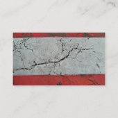 交互になるバーが付いている割れた道のクローズアップの打撃 名刺 (裏面)