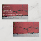 交互になるバーで絵を描かれるコンクリートの壁 名刺 (正面/裏面)