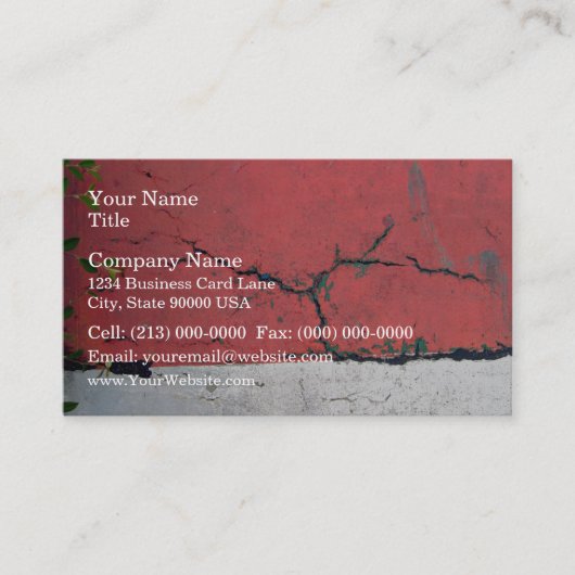 交互になるバーで絵を描かれるコンクリートの壁 名刺 (正面)