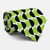 交互のクレセント03 – 火星緑と黒 ネクタイ (ロール)