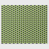 交互のクレセント03 – 火星緑と黒 ラッピングペーパー (フラット)