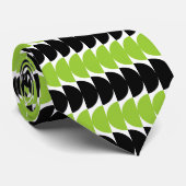 交互のクレセント04 – 火星緑と黒 ネクタイ (ロール)