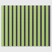 交互のクレセント04 – 火星緑と黒 ラッピングペーパー (フラット)