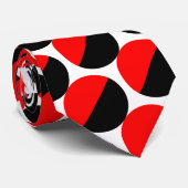 交互のクレセント05a – 赤と黒 ネクタイ (ロール)