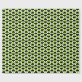 交互のクレセント08 – 火星緑と黒 ラッピングペーパー (フラット)