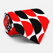 交互の三日月01 - 赤と黒 ネクタイ (ロール)