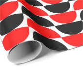 交互の三日月01 – 赤と黒 ラッピングペーパー (ロールコーナー)
