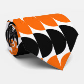 交互の三日月02 – オレンジと黒 ネクタイ (ロール)
