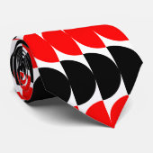 交互の三日月02 - 赤と黒 ネクタイ (ロール)