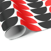 交互の三日月02 – 赤と黒 ラッピングペーパー (ロールコーナー)
