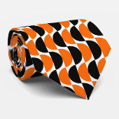 交互の三日月03 – オレンジと黒 ネクタイ (ロール)