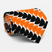 交互の三日月04a – オレンジと黒 ネクタイ (ロール)