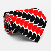 交互の三日月04a – 赤と黒 ネクタイ (ロール)