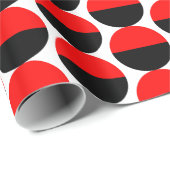 交互の三日月05 – 赤と黒 ラッピングペーパー (ロールコーナー)