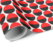 交互の三日月06 – 赤と黒 ラッピングペーパー (ロールコーナー)