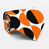 交互の三日月07 – オレンジと黒 ネクタイ (ロール)