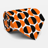 交互の三日月08 – オレンジと黒 ネクタイ (ロール)