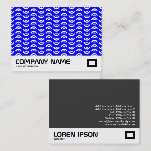 交互の円パターン 名刺 (正面/裏面)