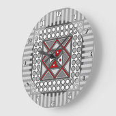 交互幾何クロック ラージ壁時計 (傾斜)