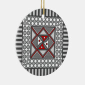 交互幾何学オーナメント セラミックオーナメント (右)