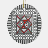 交互幾何学オーナメント セラミックオーナメント (左)