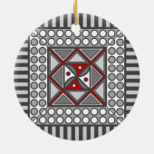 交互幾何学オーナメント セラミックオーナメント (裏面)