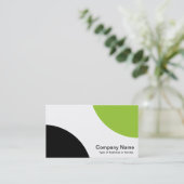 交互曲線 – 黒と火星の緑 名刺 (スタンド正面)