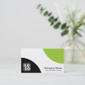 交互曲線 – 黒と火星の緑 名刺 (スタンド正面)