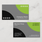 交互曲線II – 黒、グレー、火星Gr 名刺 (正面/裏面)