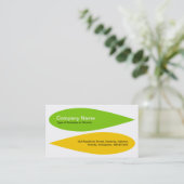 交互花びら – 火星緑と琥珀 名刺 (スタンド正面)