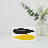 交互花びら – 黒と琥珀 名刺 (スタンド正面)