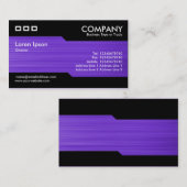 交互 – ブラシ付きバイオレットテクスチャ 名刺 (正面/裏面)