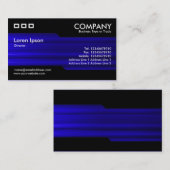 交互 – ブラシ付きブルーテクスチャ 名刺 (正面/裏面)