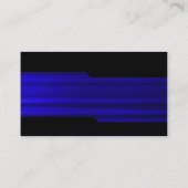 交互 – ブラシ付きブルーテクスチャ 名刺 (裏面)