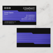 交互 – ブラシ付きブルーテクスチャ 名刺 (正面/裏面)