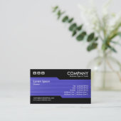 交互 – ブラシ付きブルーテクスチャ 名刺 (スタンド正面)