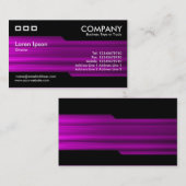 交互 – ブラシ付きマゼンタテクスチャ 名刺 (正面/裏面)