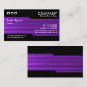 交互 – ブラシ付き紫色のテクスチャ 名刺 (正面/裏面)