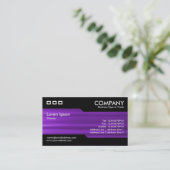 交互 – ブラシ付き紫色のテクスチャ 名刺 (スタンド正面)