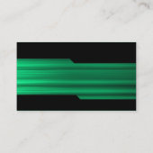 交互 – ブラシ付き緑のテクスチャ 名刺 (裏面)