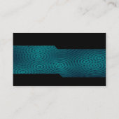 交互 – 電気雨の暗いターコイズ 名刺 (裏面)