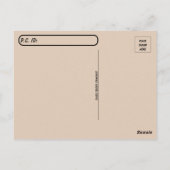 交代後二重ひげ付き鵜スイミング ポストカード (裏面)