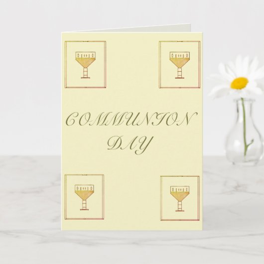 交代日折り畳みグリーティングカード カード (小さな植物)