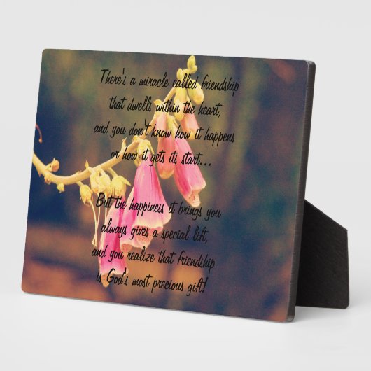 交友詩の奇跡のプラーク フォトプラーク (側面)