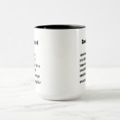 交差おもしろいガード定義の贈り物 マグカップ (中央)